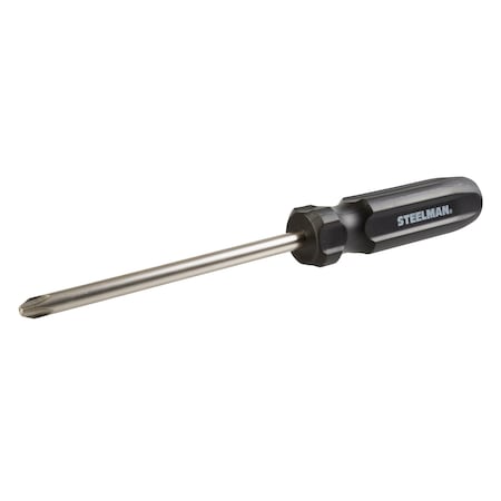 Steelman PH4 x 6" Phillips Tip Screwdriver with Fluted Handle 31024